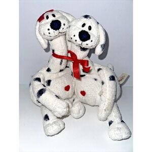 Pair Of SETSU Bestever Dalmation Plush Stuffed Animal Puppy/Dogs Rare/HTF EUC